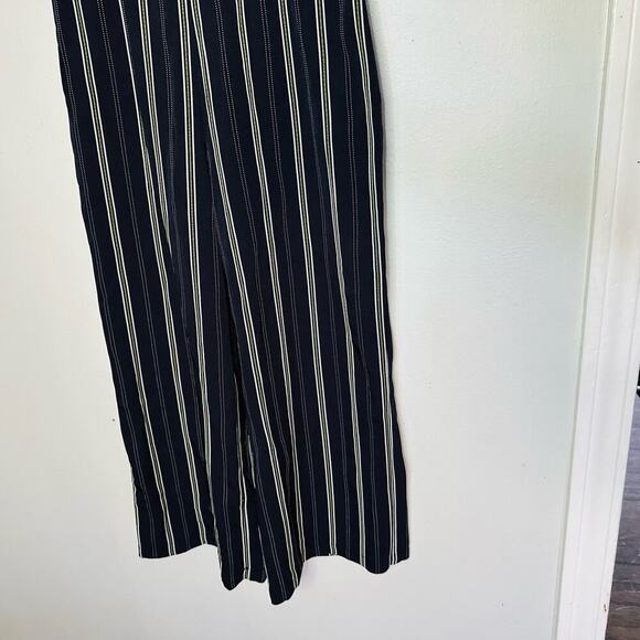 Cupcakes and Cashmere Dark Black White Avery Spaghetti Strap Jumpsuit Size 2 - Picture 3 of 11